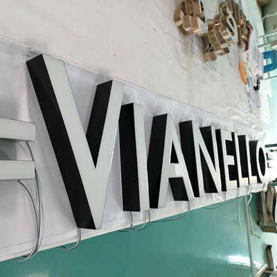 Żywica płynnego aluminium Storefront Channel Letter Znak CE ROHS