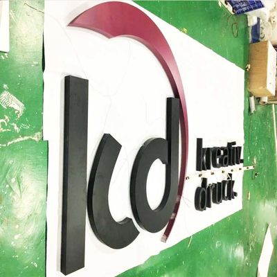 Fasada budynku 3d podświetlany znak literowy 6500K