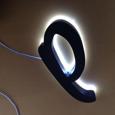 Podświetlany znak listowy ze stali nierdzewnej Logo sklepu fryzjerskiego 3000K-10000K