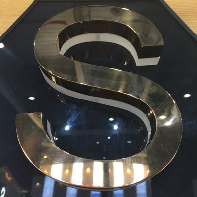 OEM ODM Podświetlany znak listowy Akrylowa tablica odblaskowa Wykończenie lustrzane