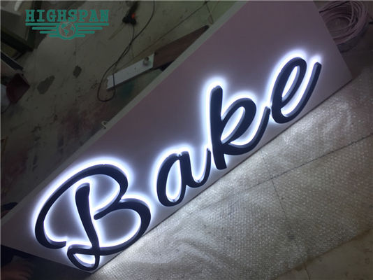 Laserowo wycinana podświetlana tablica z napisami 12V Litery ze stali nierdzewnej