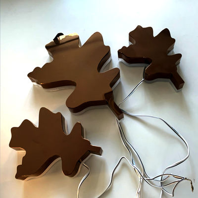 Podświetlane litery ze stali nierdzewnej w kolorze różowego złota Podświetlany metalowy znak antykorozyjny