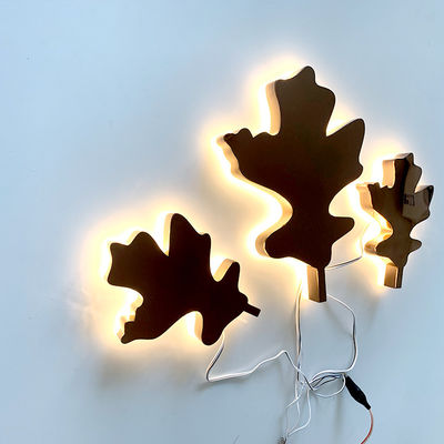 Podświetlane litery ze stali nierdzewnej w kolorze różowego złota Podświetlany metalowy znak antykorozyjny