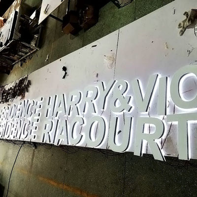 Restauracja Podświetlany znak listowy 2-20 cm Głębokość Akrylowa tablica z podświetleniem LED
