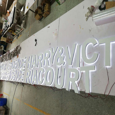 Restauracja Podświetlany znak listowy 2-20 cm Głębokość Akrylowa tablica z podświetleniem LED