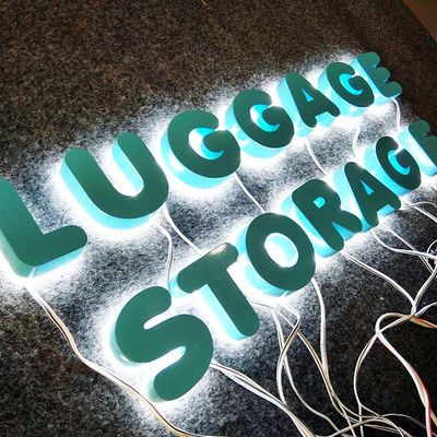 3D Shape Color Paint Metalowe litery ze światłami Reklama zewnętrzna