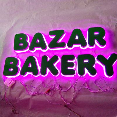 Zewnętrzne podświetlane logo 3D z podświetleniem LED dla firm