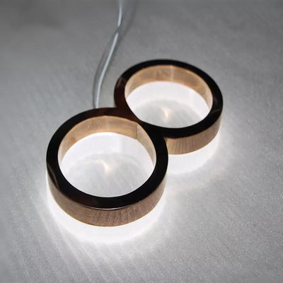 Złoty Lustro Numer Domu Znak Tablice Numerów Drzwi Hotelu DC12V