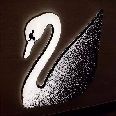 Shopfront Led akrylowy znak firmowy Logo o wysokiej jasności Light Up Sign Board