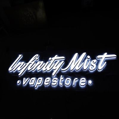 Podwójne twarze Oświetlenie LED Akrylowe litery Napis ze stali nierdzewnej Oznakowanie AC110V-240V