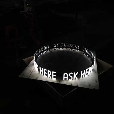 6500K Led Channel Letter Sign Front oświetlony do restauracji Hotel