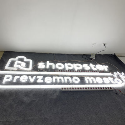 Biały kolor LED Akrylowe litery Logo firmy Znak ścienny OEM ODM