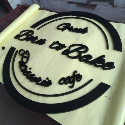 Akrylowy znak litery 3D Niepodświetlane logo firmy Logo do montażu na ścianie Litery z logo