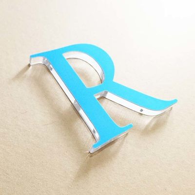 Indoor Office Logo 3D Letter Sign 2mm Akrylowy alfabet z nadrukiem UV