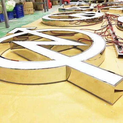 Logo ze stali nierdzewnej Giant Light Up Letters Signs na wydarzenia CE ROHS