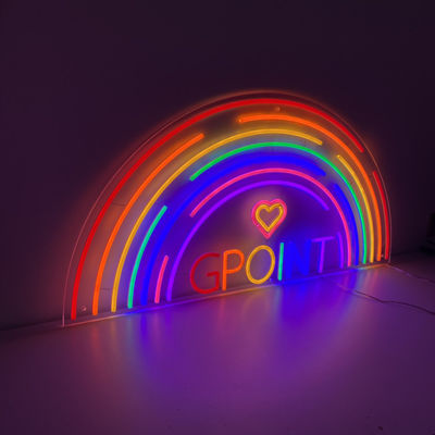 10cm do 100cm Litery 3D Rainbow LED Neon P33 Duże neonowe znaki barowe