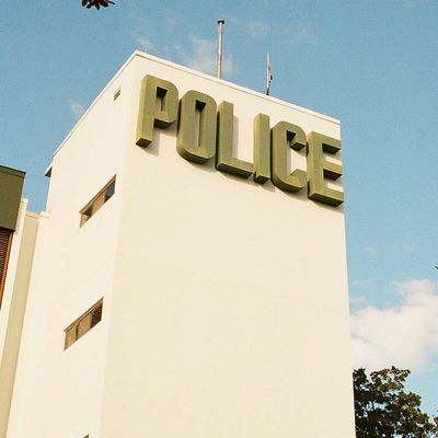 Złoty pędzel Metalowy znak ze stali nierdzewnej o głębokości 10 cm dla urzędów rządowych