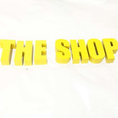 Złoty pędzel Metalowy znak ze stali nierdzewnej o głębokości 10 cm dla urzędów rządowych