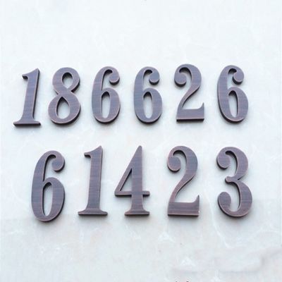 Steel House Vintage Metalowe litery i cyfry Znaki Anti Acid UL