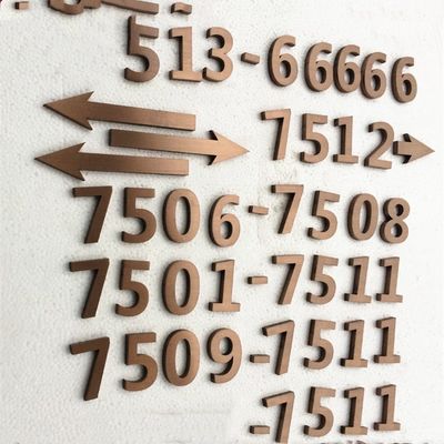 Steel House Vintage Metalowe litery i cyfry Znaki Anti Acid UL