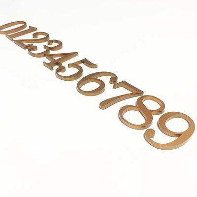 Płaski wycięty akrylowy znak literowy Solidne akrylowe znaki numeryczne CE ROHS