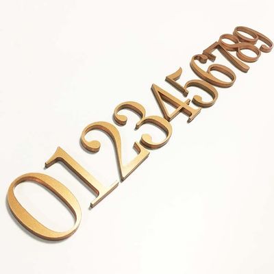 Płaski wycięty akrylowy znak literowy Solidne akrylowe znaki numeryczne CE ROHS