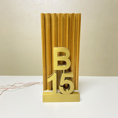 Podświetlane diodami LED podświetlane znaki numeru domu Highspan dla biur mieszkaniowych