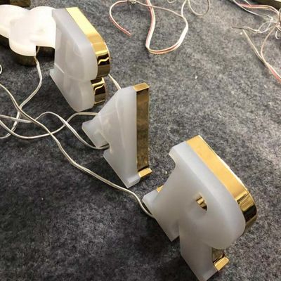 12mm akrylowe logo firmy Znak ścienny Aluminiowe litery kanałów Anti Rust