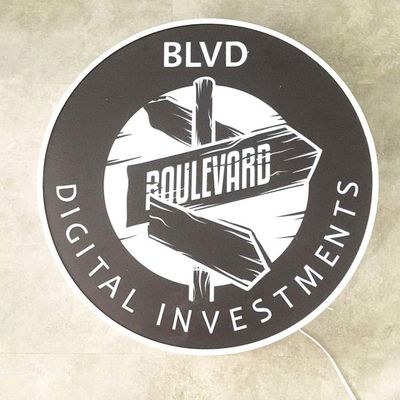 Niestandardowe logo Led Light Up o grubości 50-200 mm Reklama zewnętrzna