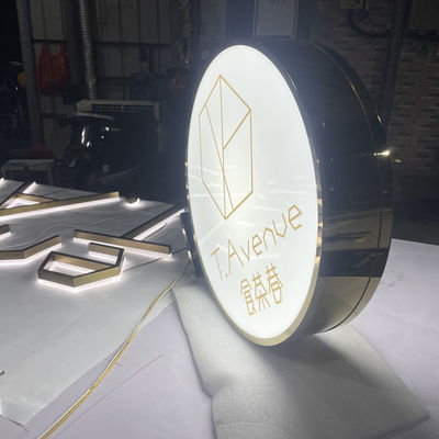 Okrągły świecący akrylowy sklep z oznakowaniem sklepowym Użyj Anti Rust Anti Septic