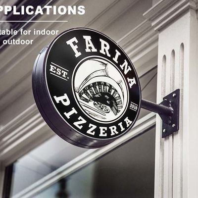 Okrągły świecący akrylowy sklep z oznakowaniem sklepowym Użyj Anti Rust Anti Septic