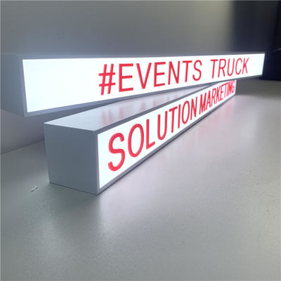 HIGHSPAN Okrągły zewnętrzny znak świetlny Box Street Business Lightbox szyld