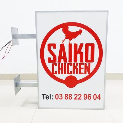 ROHS UL Retail Shop Light Box Signage Reklama wewnętrzna 3D