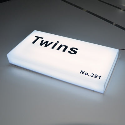 Kwadratowy akrylowy znak świetlny CE ROHS