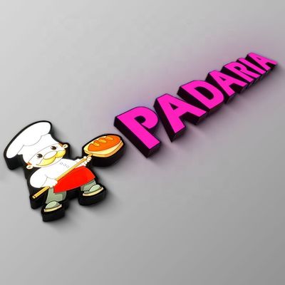 IP65 Wytłaczany akrylowy znak sklepowy Podświetlany metalowy list Logo