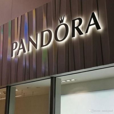 Zewnętrzny znak IP65 Storefront Przednie podświetlane litery kanałów