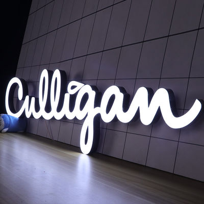 Zewnętrzny znak IP65 Storefront Przednie podświetlane litery kanałów