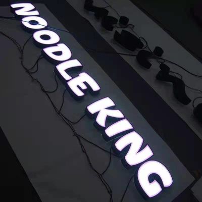 Podświetlana tablica szyldów restauracyjnych z logo firmy Wodoodporny IP67