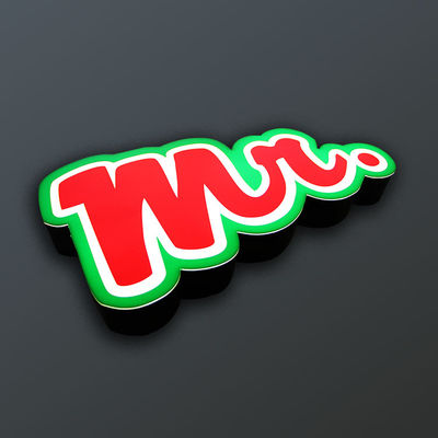 Podświetlana tablica szyldów restauracyjnych z logo firmy Wodoodporny IP67