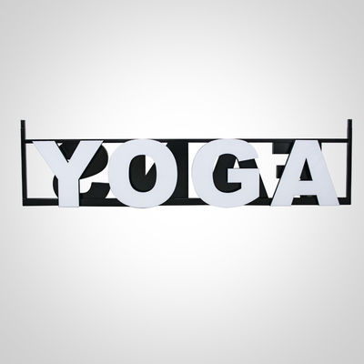 Yoga Store Restaurant Sign Board Led Channel Letter z metalową bieżnią