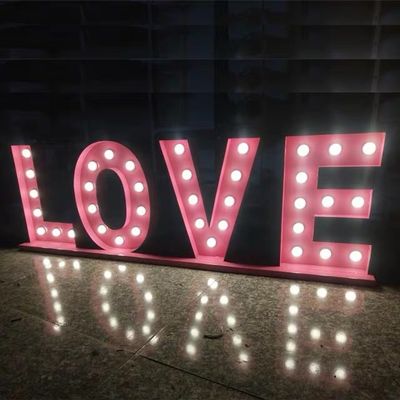 Żarówka Led 3ft 4ft Marquee Letter Sign Ślubne listy miłosne