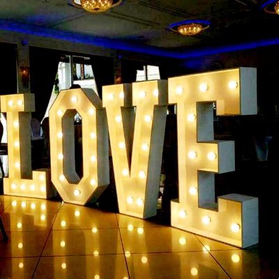 Żarówka Led 3ft 4ft Marquee Letter Sign Ślubne listy miłosne