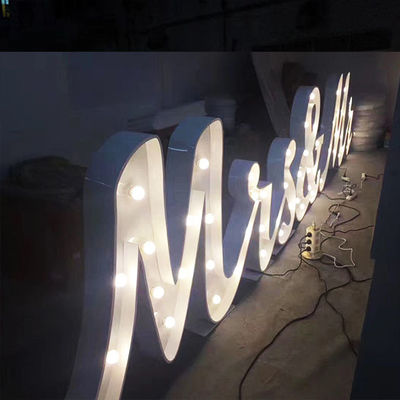 Dekoracje ślubne Namiot Listowy Znak Metal Malowany CE ROHS