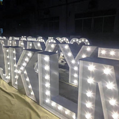 LED Big Marquee Letter Sign Aluminiowe metalowe litery namiotowe UL