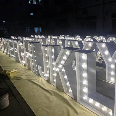 LED Big Marquee Letter Sign Aluminiowe metalowe litery namiotowe UL