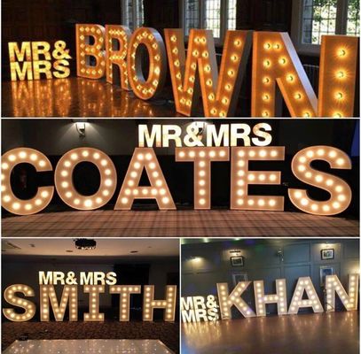 HIGHSPAN Vintage Marquee Letter Sign 4ft z żarówkami