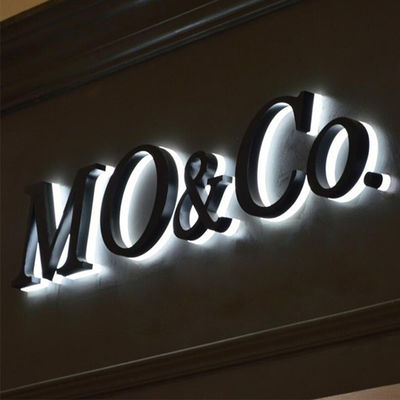 OEM ODM Restaurant Sign Board Reklama Reverse Channel Letters