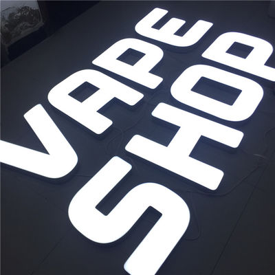 Biznes Light Up 3D Letter Sign Szyld sklepu detalicznego DC12V