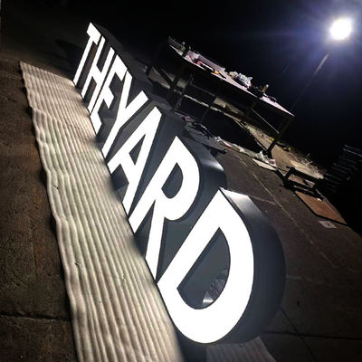 Atrakcyjny trwały znak listowy 3d Kanał ledowy Akrylowa tablica restauracyjna 3mm