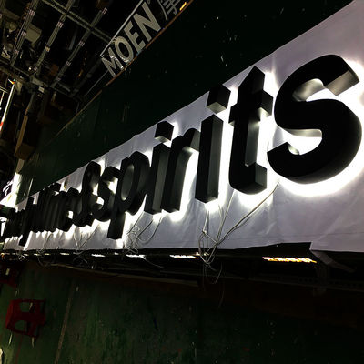 Litery kanałowe UL Podświetlane litery Oem Podświetlane oznakowanie Light Box Signage